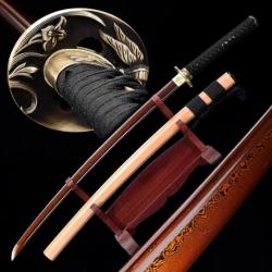 Hanaki - VÃ©ritable Katana en acier T10 Damas 1000 couches (acier pliÃ©), sabre japonais fait main